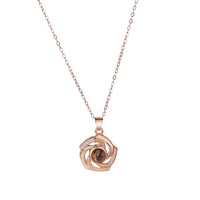 925 Silver Necklace Personalized Flower Projection Photo Necklace