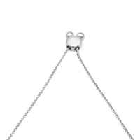10K White Gold 0.41 Cttw Round Prong and Bezel Set Cluster Diamond Alternate Pattern Bolo Bracelet (I-J Color, I1-I2 Clarity) - Adjustable 4