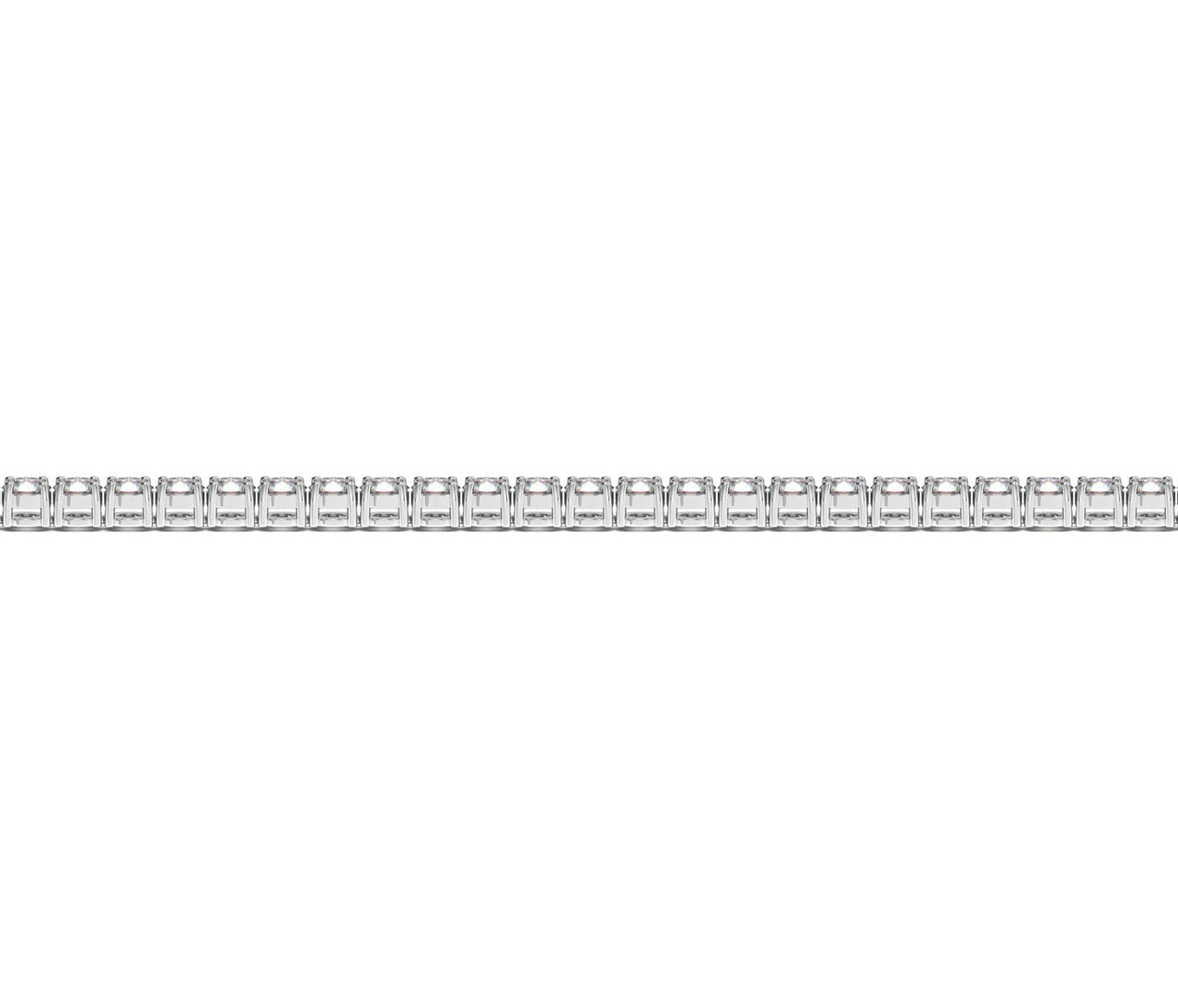 Lab Grown Round Diamond Tennis Bracelet in 14k White Gold (2 cctw F/G  VS2/SI1)