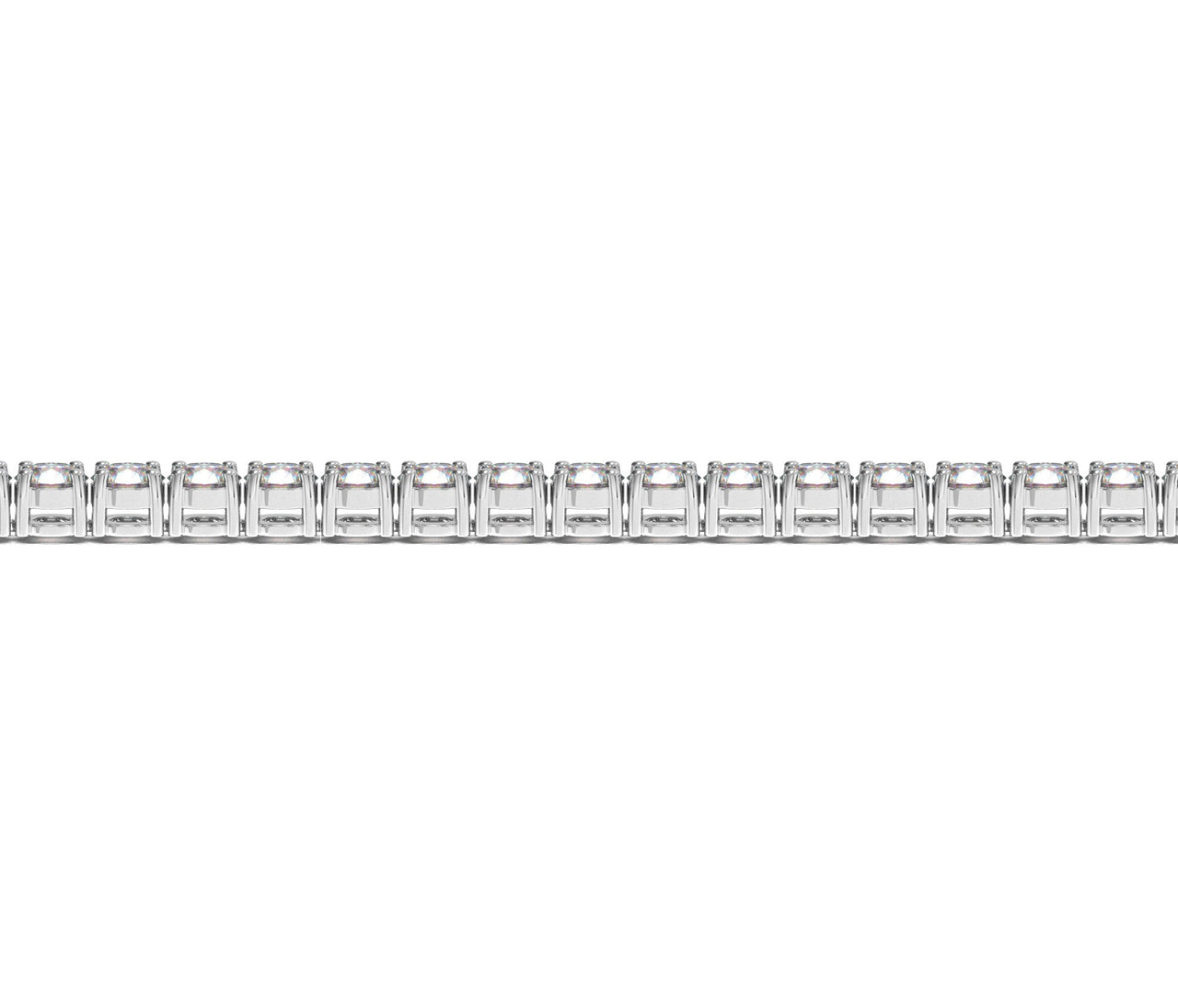 Lab Grown Round Diamond Tennis Bracelet in 14k White Gold (10 cctw F/G  VS2/SI1)
