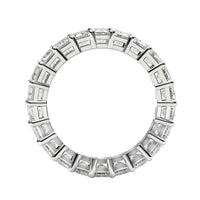 Emerald Cut Lab Grown Diamond Eternity Ring in 14k White Gold (2 cttw FG/VS2)