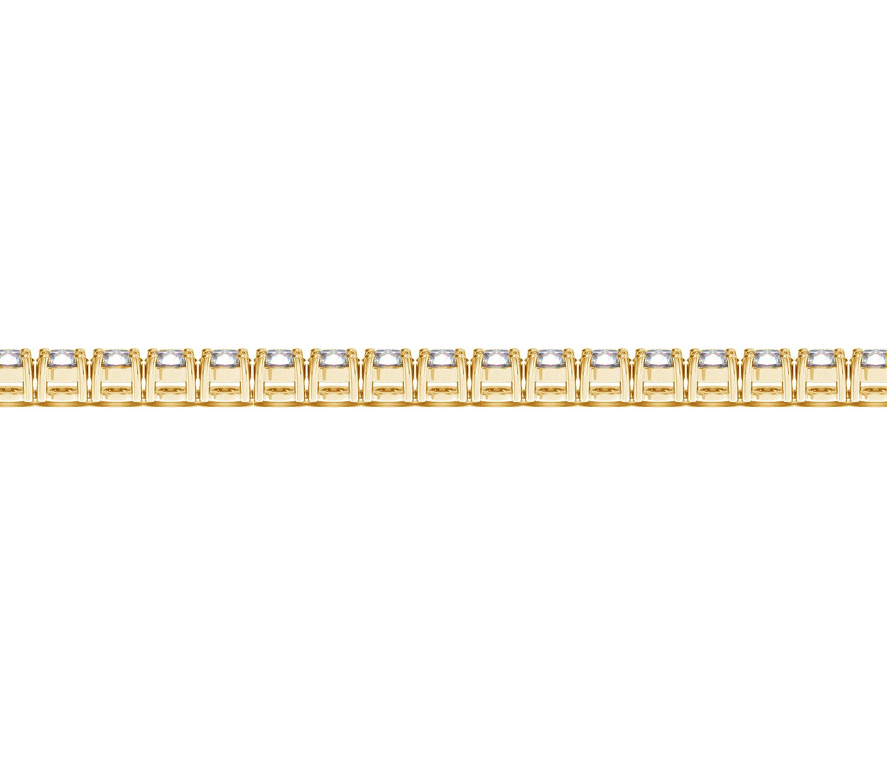 Lab Grown Round Diamond Tennis Bracelet in 14k Yellow Gold (6 cctw F/G  VS2/SI1)