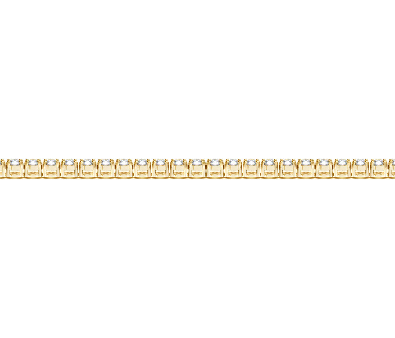 Lab Grown Round Diamond Tennis Bracelet in 14k Yellow Gold (3 cctw F/G  VS2/SI1)