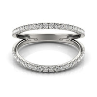 14k White Gold Diamond Split Band Ring (1/4 cttw)