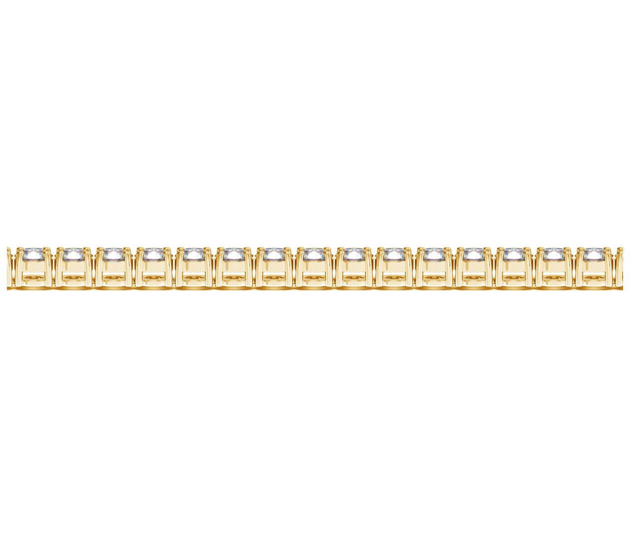 Lab Grown Round Diamond Tennis Bracelet in 14k Yellow Gold (8 cctw F/G  VS2/SI1)