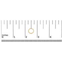 14K Gold 1/5 CTW Diamond Huggie Hoop Earrings