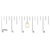 10K Gold 1/10 Cttw Three Stone Lab Grown Diamond Oval Huggies Hoop Earrings