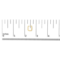 10K Yellow Gold 1/4 Cttw Lab Grown Diamond Double Row Huggie Hoop Earrings