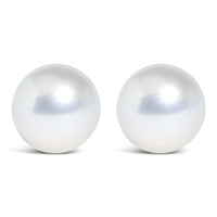 .925 Sterling Silver 7-7.5MM  Cultured Freshwater Pearl Solitaire Stud Earrings