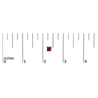 14K Gold 5x5MM Princess Cut Gemstone Solitaire Stud Earrings