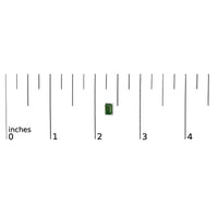 14K Gold 6x4MM Emerald Shaped Gemstone Solitaire Stud Earrings
