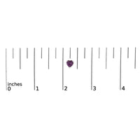 14K Gold 5MM Heart Cut Gemstone Solitaire Stud Earrings