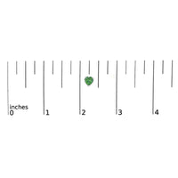 14K Gold 5MM Heart Cut Gemstone Solitaire Stud Earrings