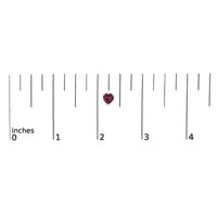 14K Gold 5MM Heart Cut Gemstone Solitaire Stud Earrings