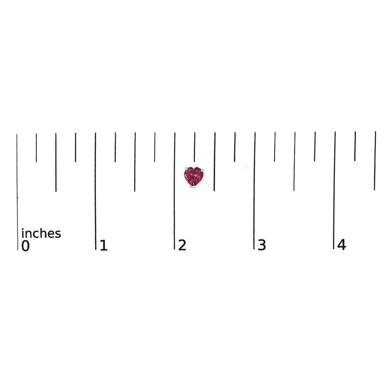 14K Gold 5MM Heart Cut Gemstone Solitaire Stud Earrings