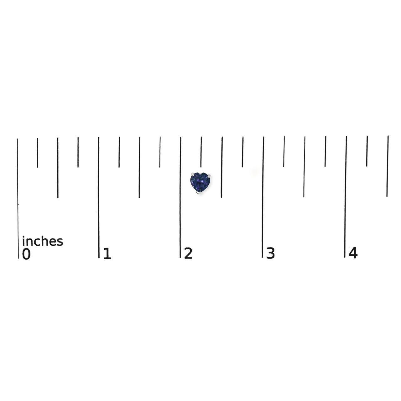 14K Gold 5MM Heart Cut Gemstone Solitaire Stud Earrings