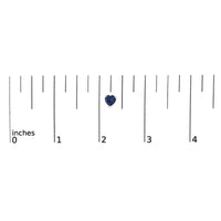 14K Gold 5MM Heart Cut Gemstone Solitaire Stud Earrings