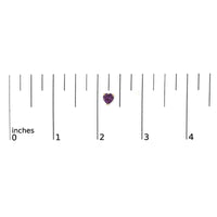 14K Gold 5MM Heart Cut Gemstone Solitaire Stud Earrings
