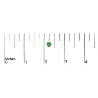 14K Gold 5MM Heart Cut Gemstone Solitaire Stud Earrings