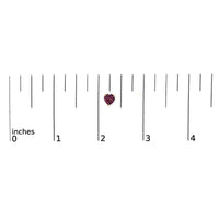 14K Gold 5MM Heart Cut Gemstone Solitaire Stud Earrings