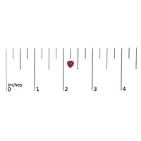14K Gold 5MM Heart Cut Gemstone Solitaire Stud Earrings