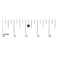14K Gold 5MM Heart Cut Gemstone Solitaire Stud Earrings