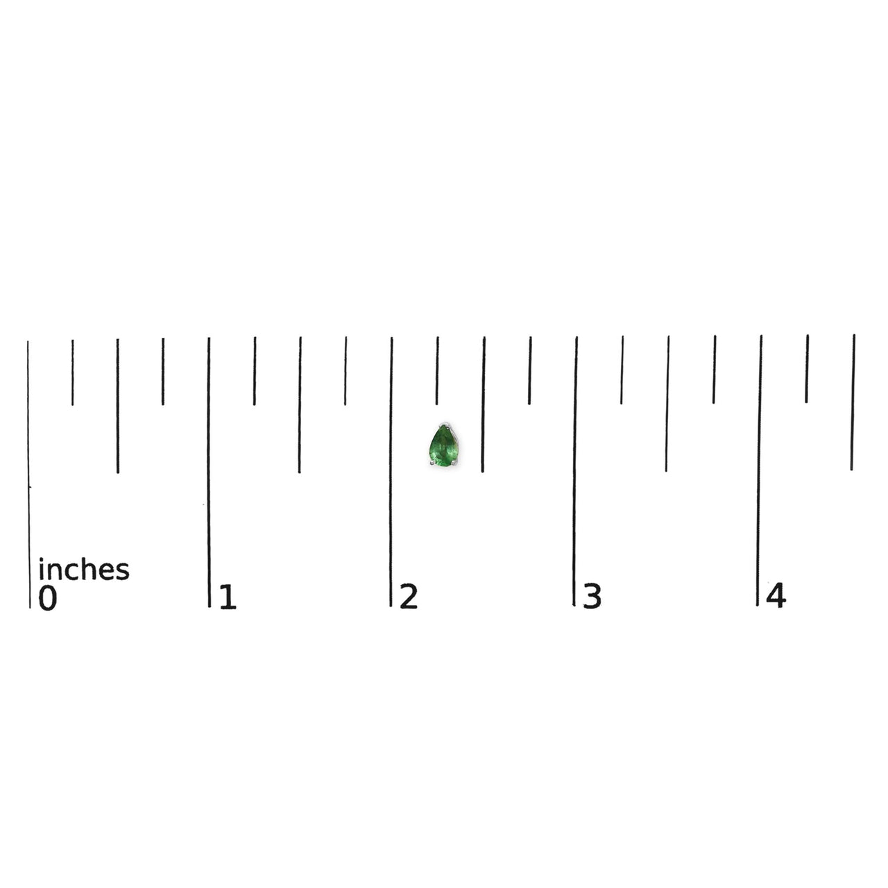 14K Gold 6x4MM Pear Shaped Gemstone Solitaire Stud Earrings