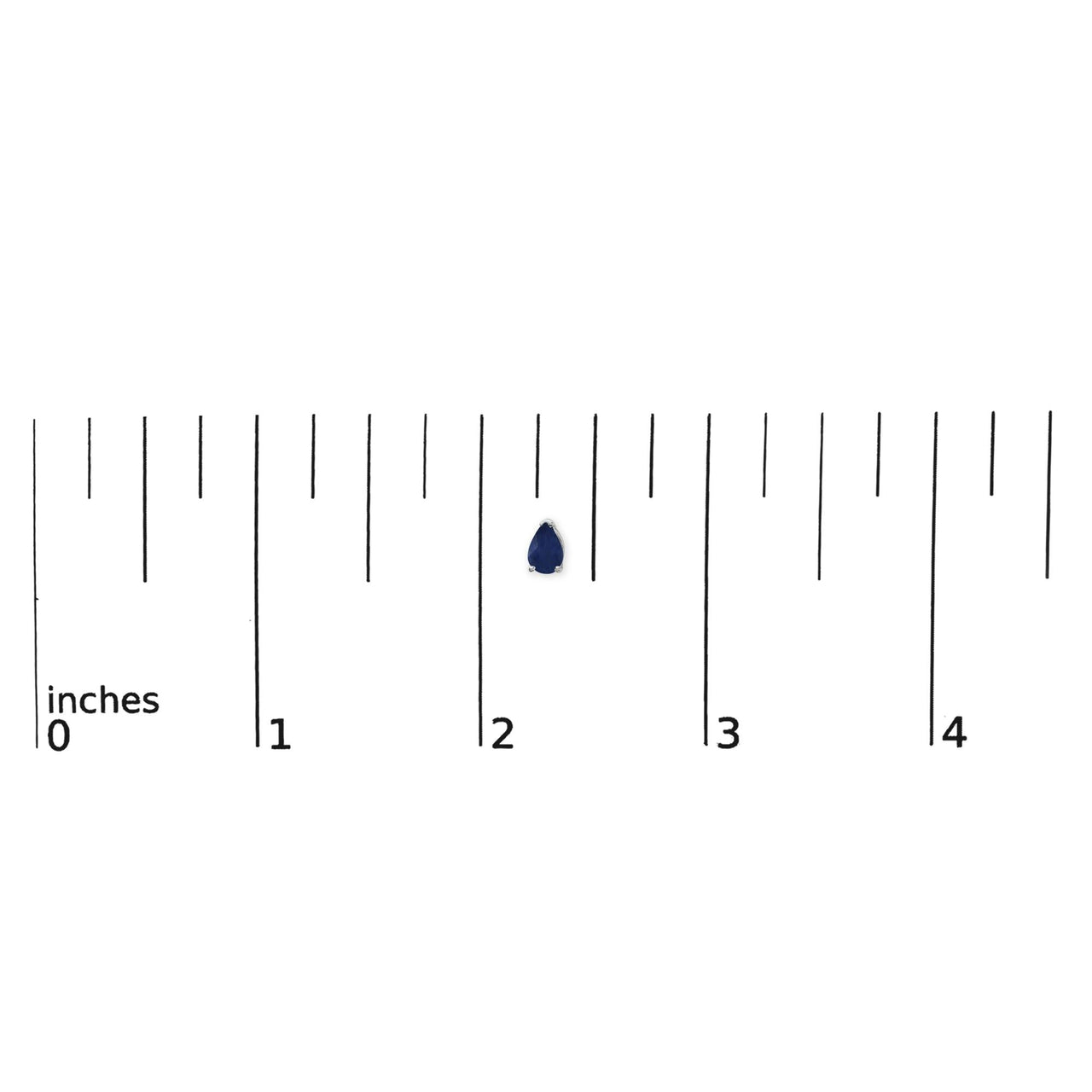 14K Gold 6x4MM Pear Shaped Gemstone Solitaire Stud Earrings