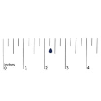 14K Gold 6x4MM Pear Shaped Gemstone Solitaire Stud Earrings