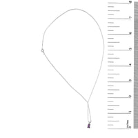 14K Gold 6x4MM Emerald Cut Gemstone Solitaire Pendant Necklace