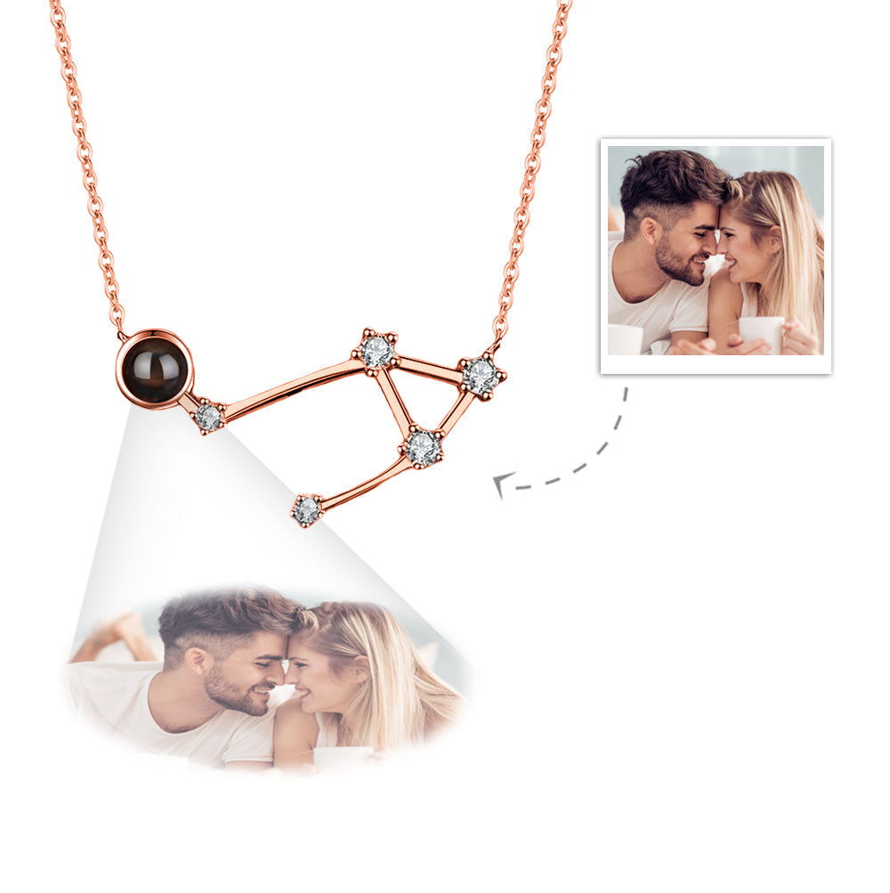 Custom Projection Necklace Constellation Photo Necklace Creative Gift