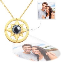Custom Projection Photo Necklace Eight-Pointed Star Pendant Jewelry