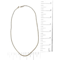 14K Yellow Gold 5.0 Cttw Lab Grown Diamond Tennis Necklace