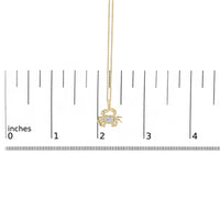 14K Yellow Gold 1/5 Cttw Lab Grown Diamond Crab Pendant Necklace