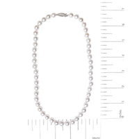 14K Gold 8.0x8.5mm Akoya Pearl Strand Necklace
