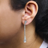 14K White Gold 1 1/2 Cttw Baguette Diamond Composite Mosaic 2