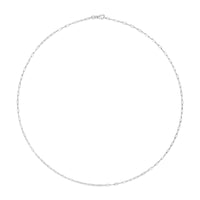 Unisex Solid 14K Gold 1.5mm Paperclip Chain Necklace - Choice of Length and Metal Color