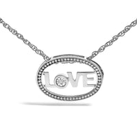 .925 Sterling Silver Diamond Accent 