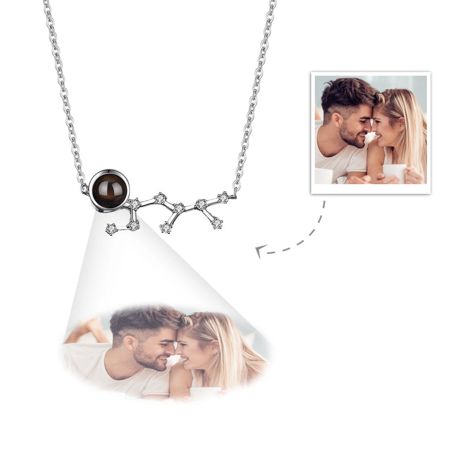 Custom Projection Necklace Constellation Photo Necklace Creative Gift