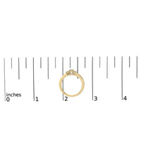 10K Gold 1/2 Cttw Diamond Three Stone Ring