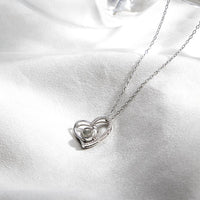 Custom Photo Projection Necklace Creative Heart Diamond Couple Gifts