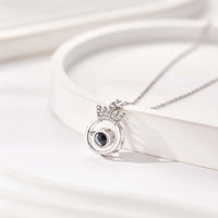 Custom Photo Projection Necklace Fashion Crown Gifts