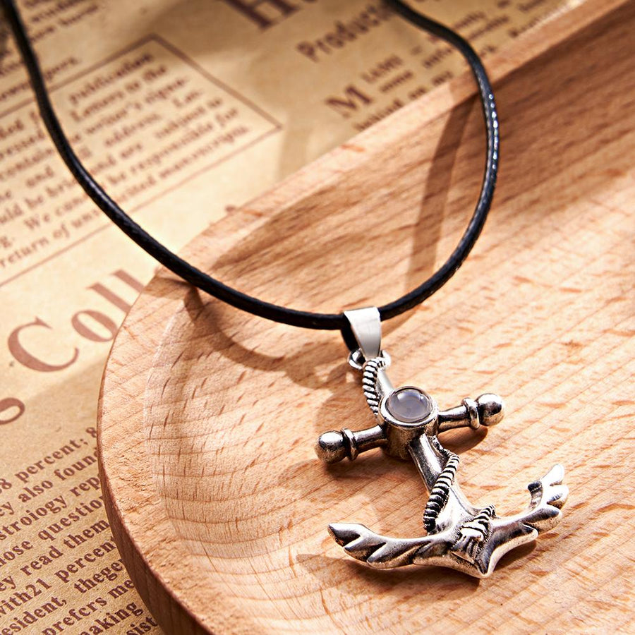 Custom Projection Necklace Creative Anchor Couple Gifts