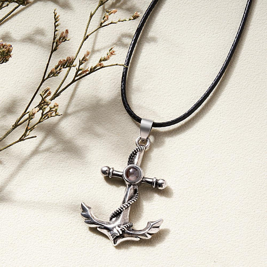 Custom Projection Necklace Creative Anchor Couple Gifts