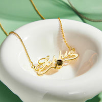 Custom Projection Neckalce with Name Simple Gifts for Couple