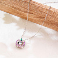 Apple CoupleCustom Photo Projection Necklace
