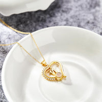 Custom Projection Necklace Custom Letter Heart-shaped Design Gifts