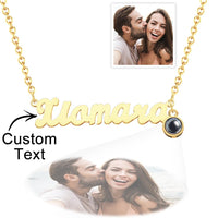 Custom Photo Projection Necklace Personalized Name Necklace Creative Gift for Women