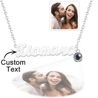 Custom Photo Projection Necklace Personalized Name Necklace Creative Gift for Women