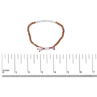 Sterling Silver Sand Bead Station Bracelet Bolo